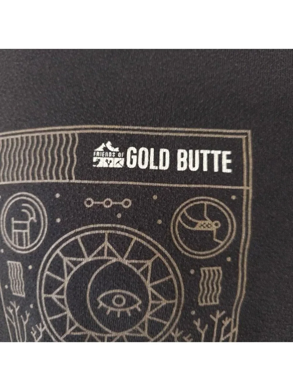 Gold Butte National Monument T Shirt Mens Size Medium Black Travel Destination